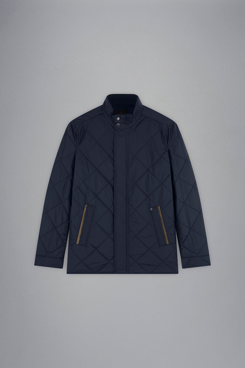 Paul & Shark Save The Sea Quilted Jacket with Alcantara® | Navy