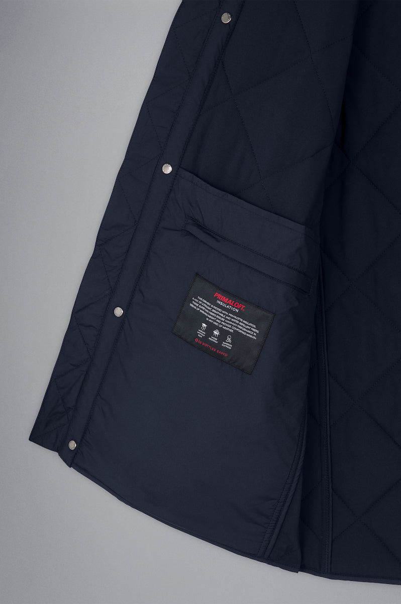 Paul & Shark Save The Sea Quilted Jacket with Alcantara® | Navy