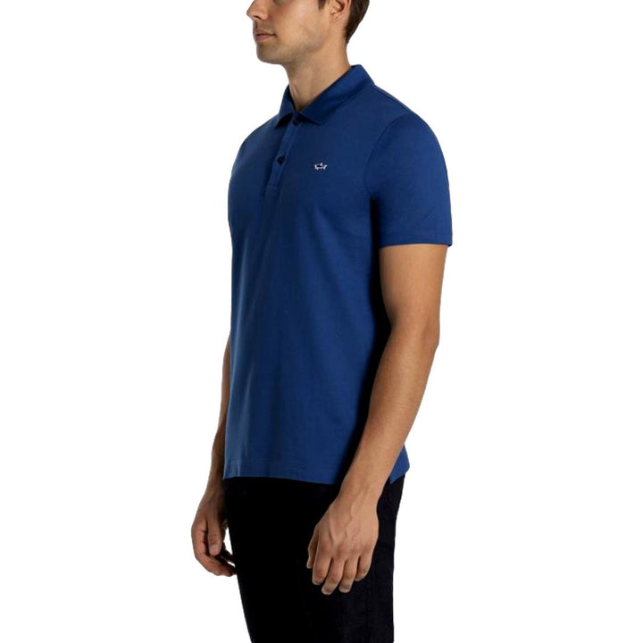 Paul & Shark Double Pique Cotton Polo | Cobalt Blue