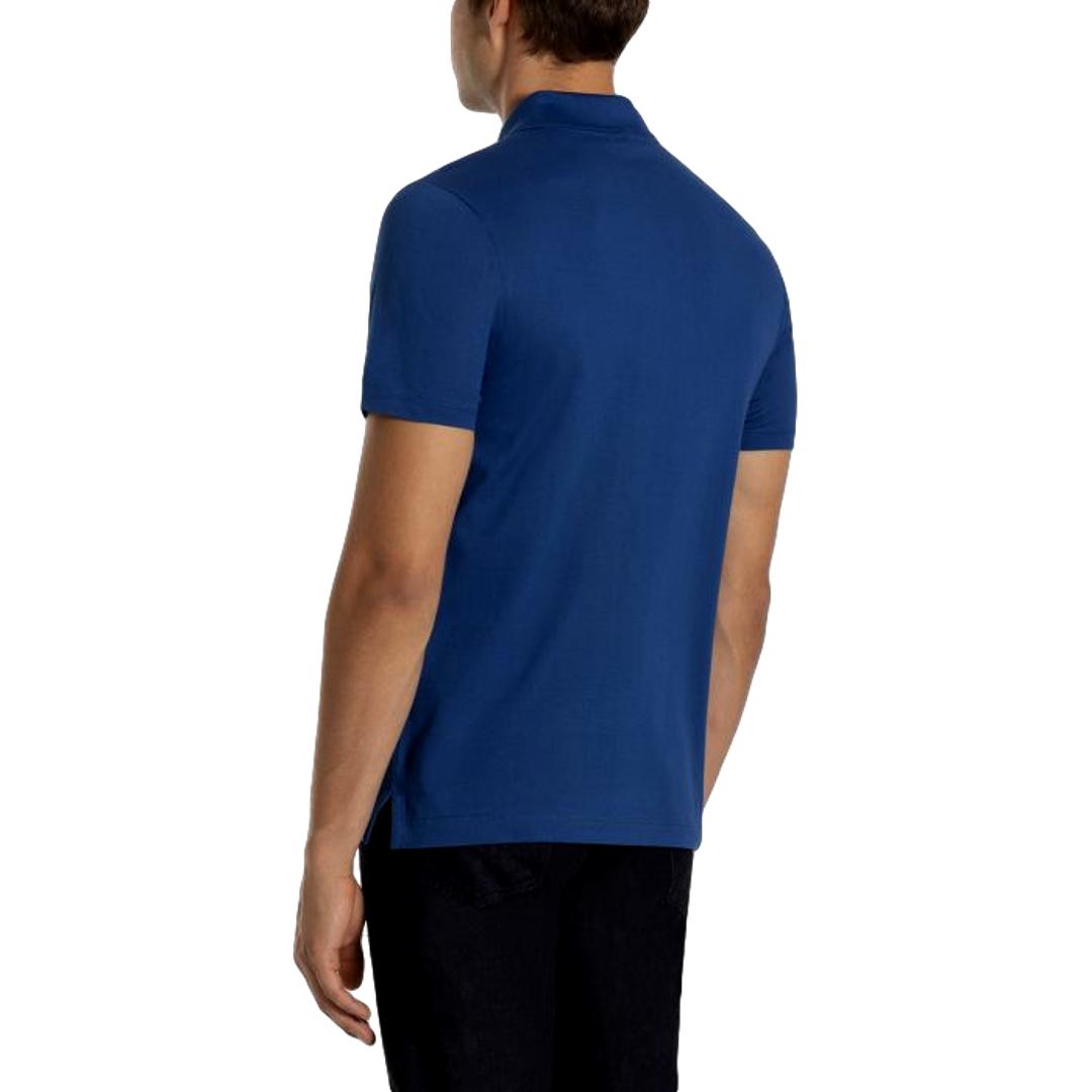 Paul & Shark Double Pique Cotton Polo | Cobalt Blue