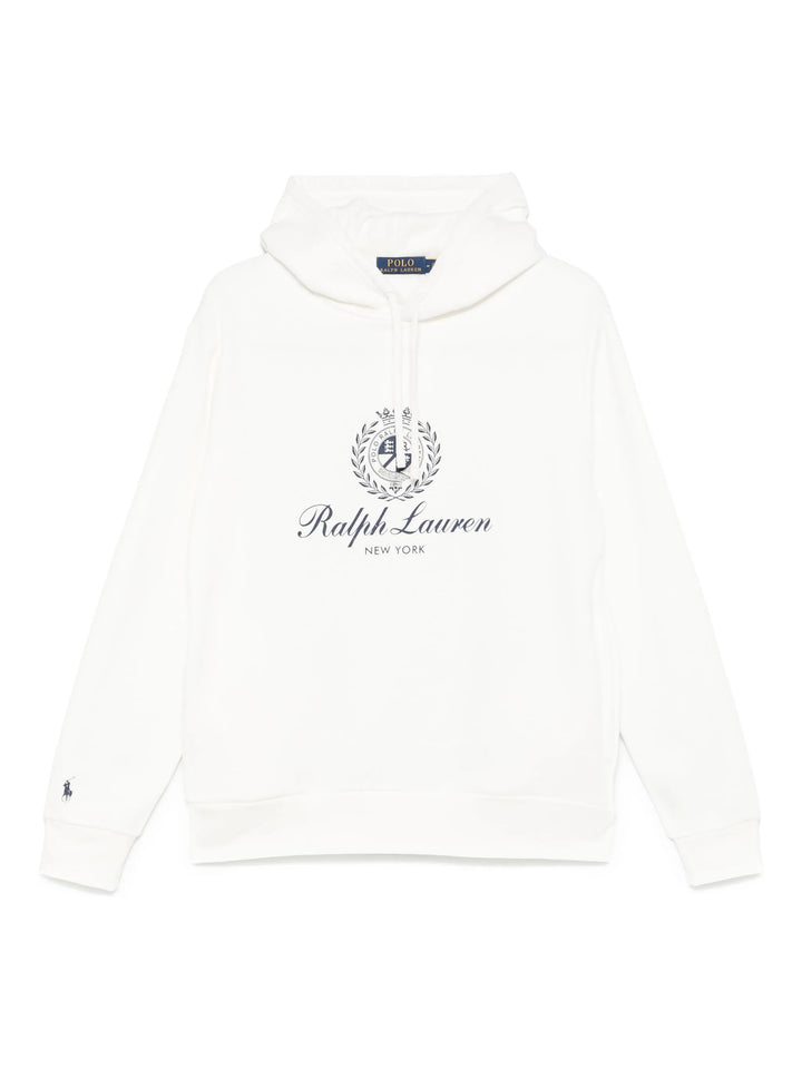 Ralph Lauren Sweatshirt with Graphic Fleece | White