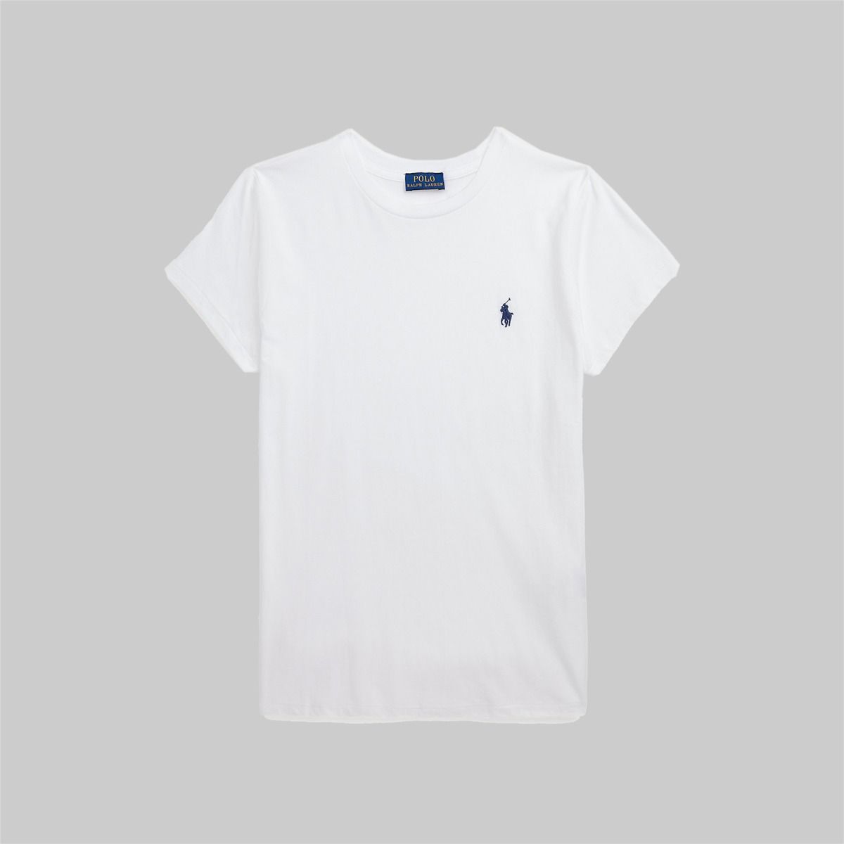 Ralph Lauren Βαμβακερό Τζέρσεϊ T-Shirt με Λαιμόκοψη | Λευκό