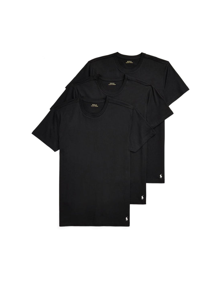 Ralph Lauren 3er-Pack Rundhals-T-Shirts Slim-Fit | Schwarz
