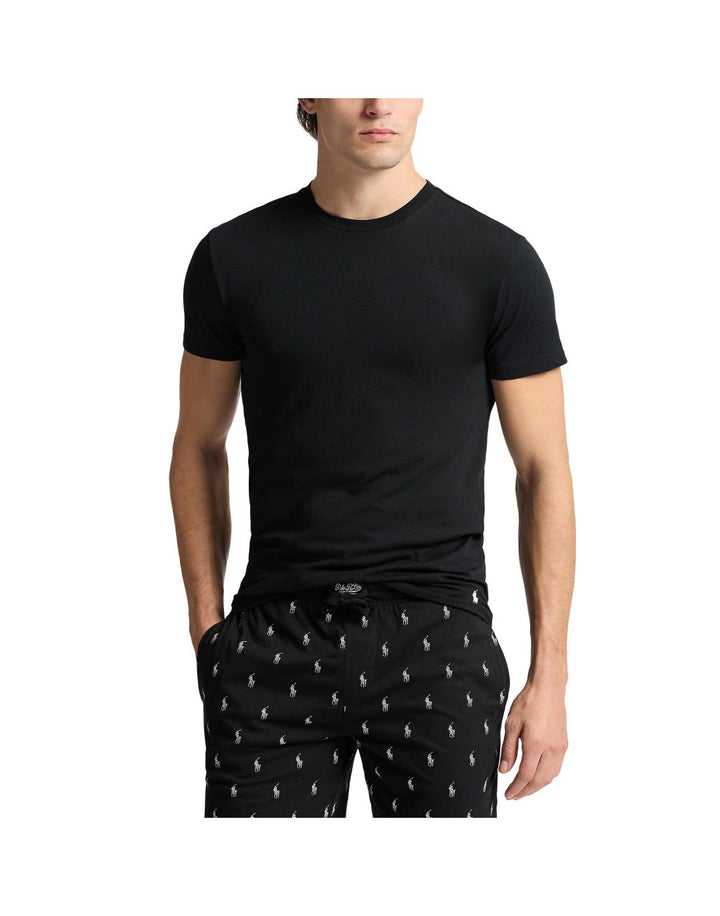 Ralph Lauren 3er-Pack Rundhals-T-Shirts Slim-Fit | Schwarz