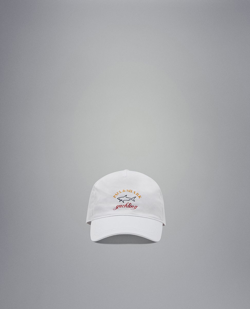 Paul & Shark Βαμβακερό Καπέλο με Λογότυπο | Λευκό