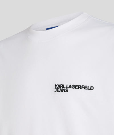 Karl Lagerfeld Slim Fit T-shirt με Λογότυπο | Λευκό