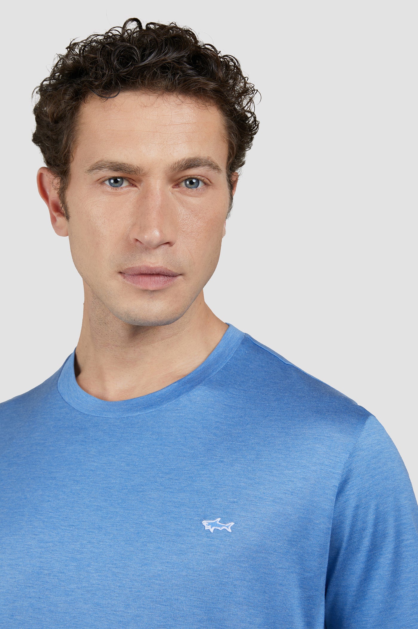 Paul & Shark Double Mercerised Jersey Cotton T-shirt | Blue