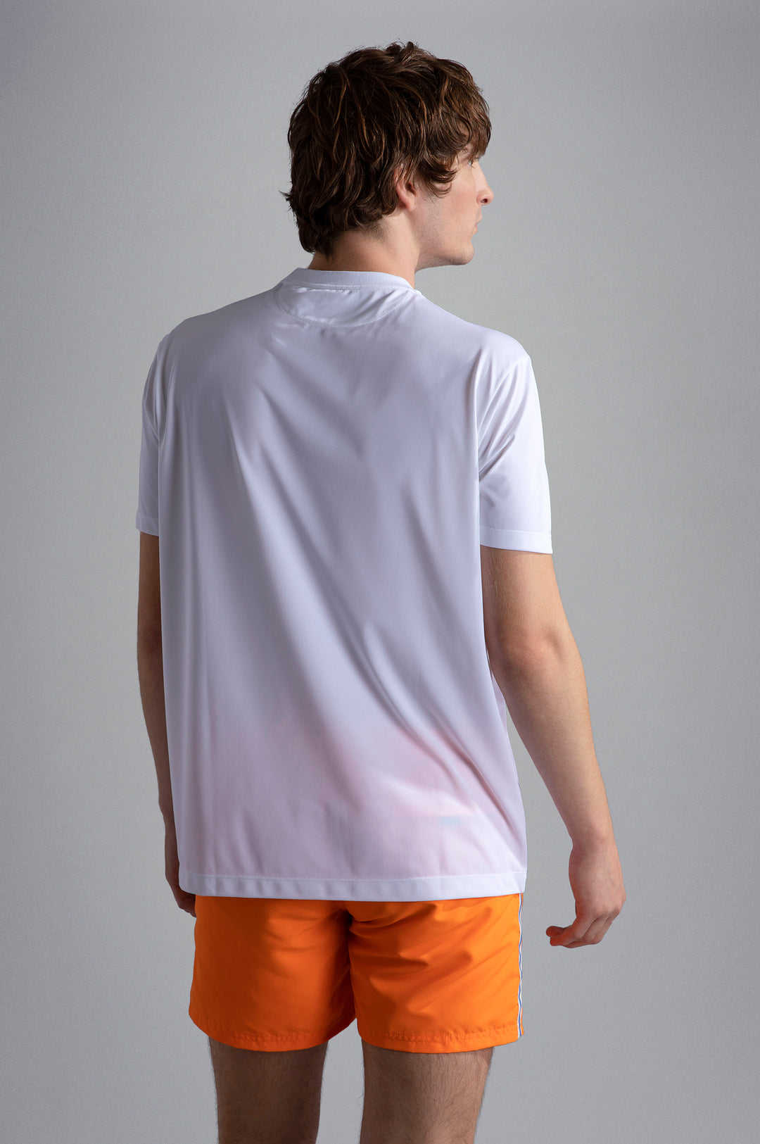 Paul & Shark Seaqual® Yarn T-shirt με Καρχαρία και Save the Sea Τύπωμα | Λευκό