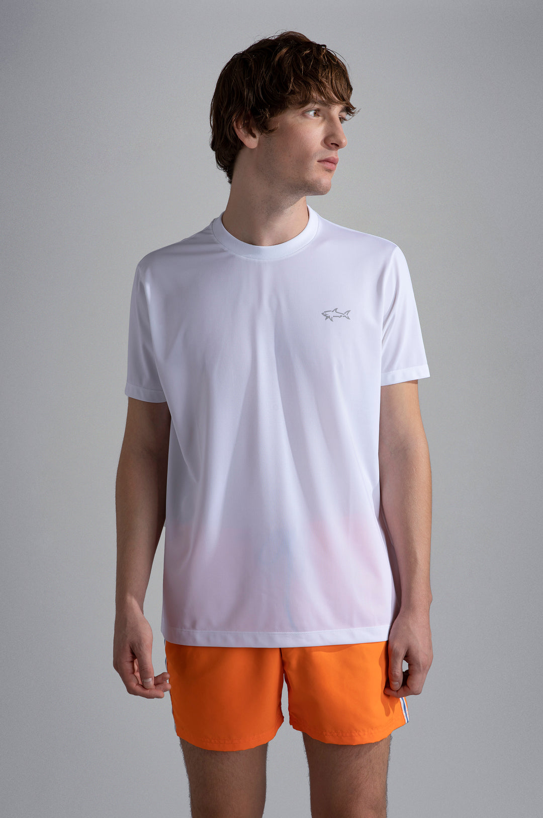 Paul & Shark Seaqual® Yarn T-shirt με Καρχαρία και Save the Sea Τύπωμα | Λευκό