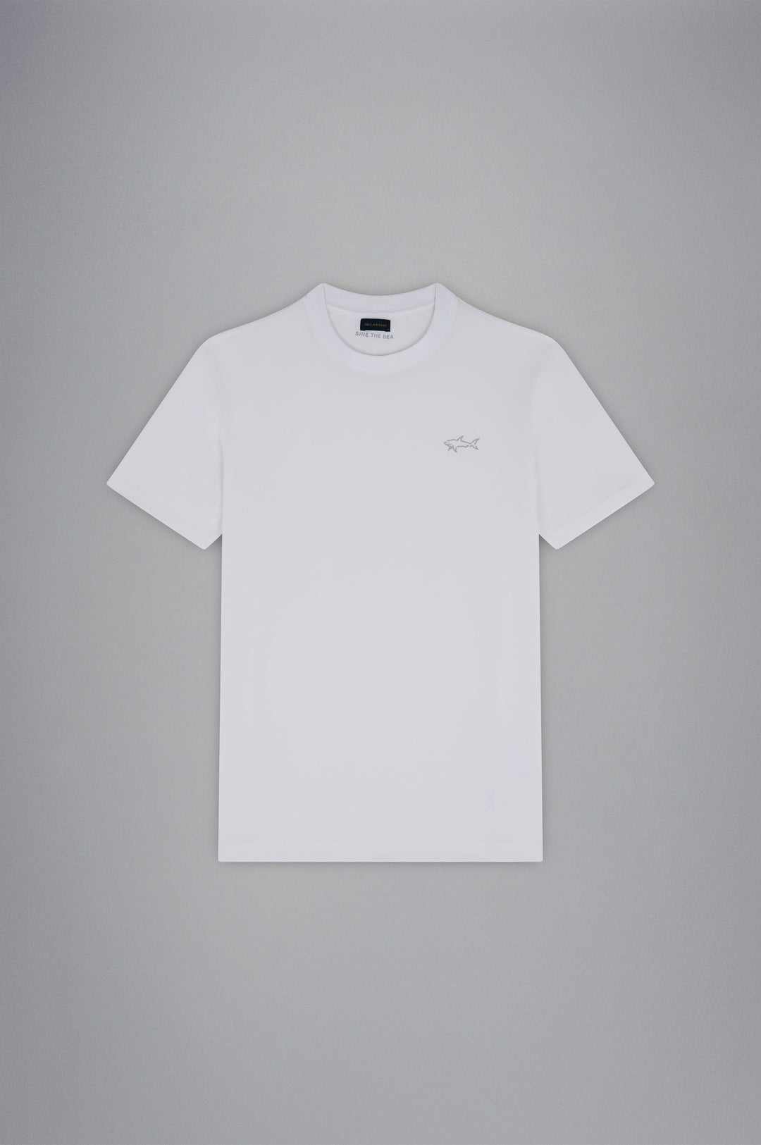 Paul & Shark Seaqual® Yarn T-shirt με Καρχαρία και Save the Sea Τύπωμα | Λευκό