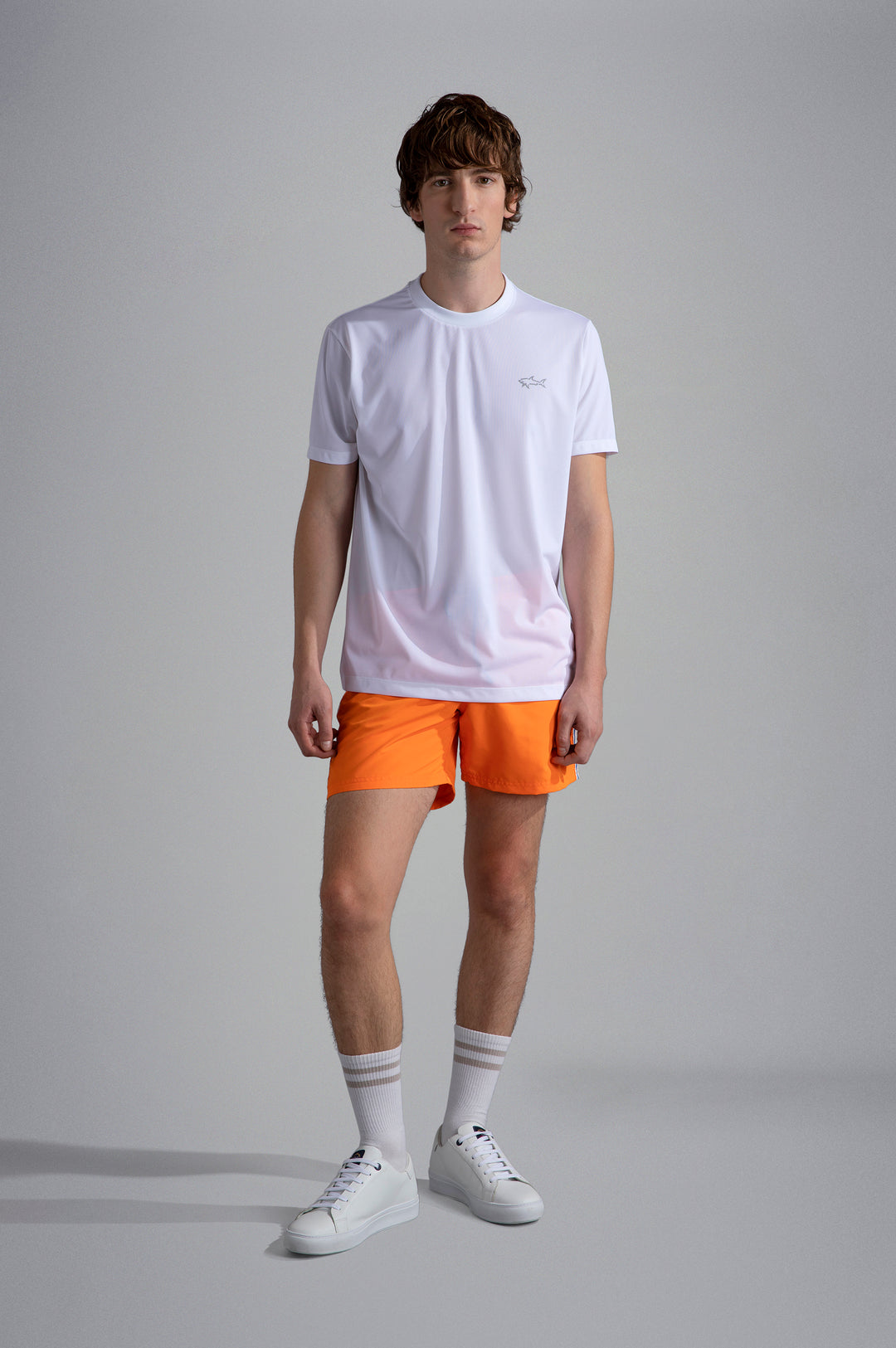 Paul & Shark Seaqual® Yarn T-shirt με Καρχαρία και Save the Sea Τύπωμα | Λευκό