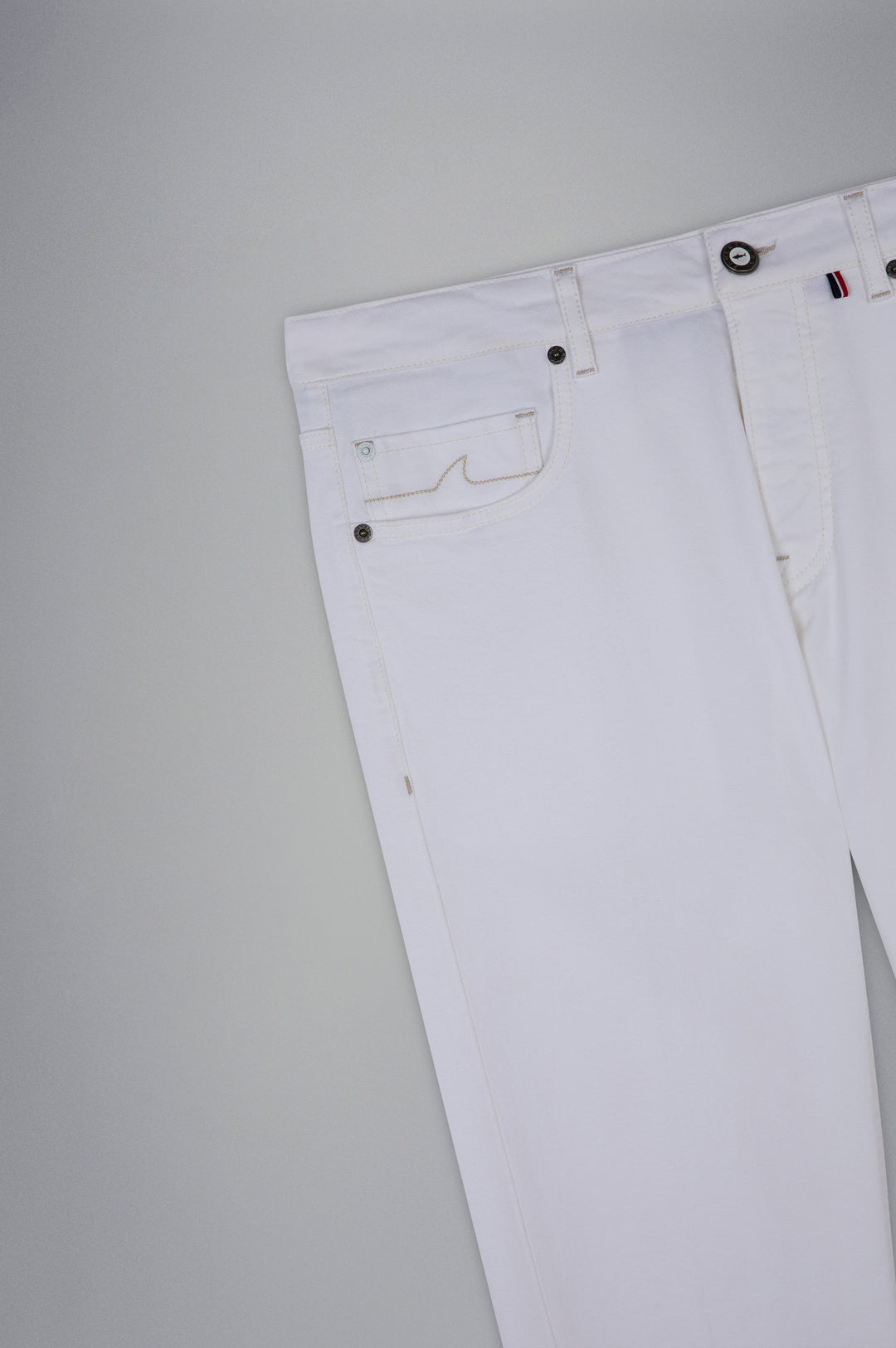 Paul & Shark White Rivet Ελαστικό Τζην | Λευκό