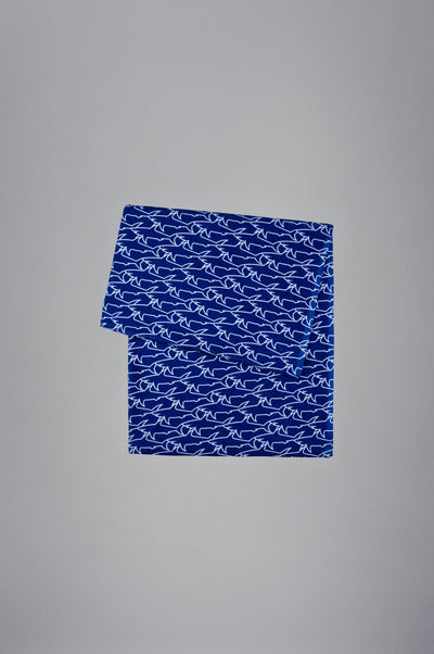 Paul & Shark Πετσέτα Θαλάσσης με Καρχαρίες από Βαμβάκι και Μικροϊνες | Μπλε