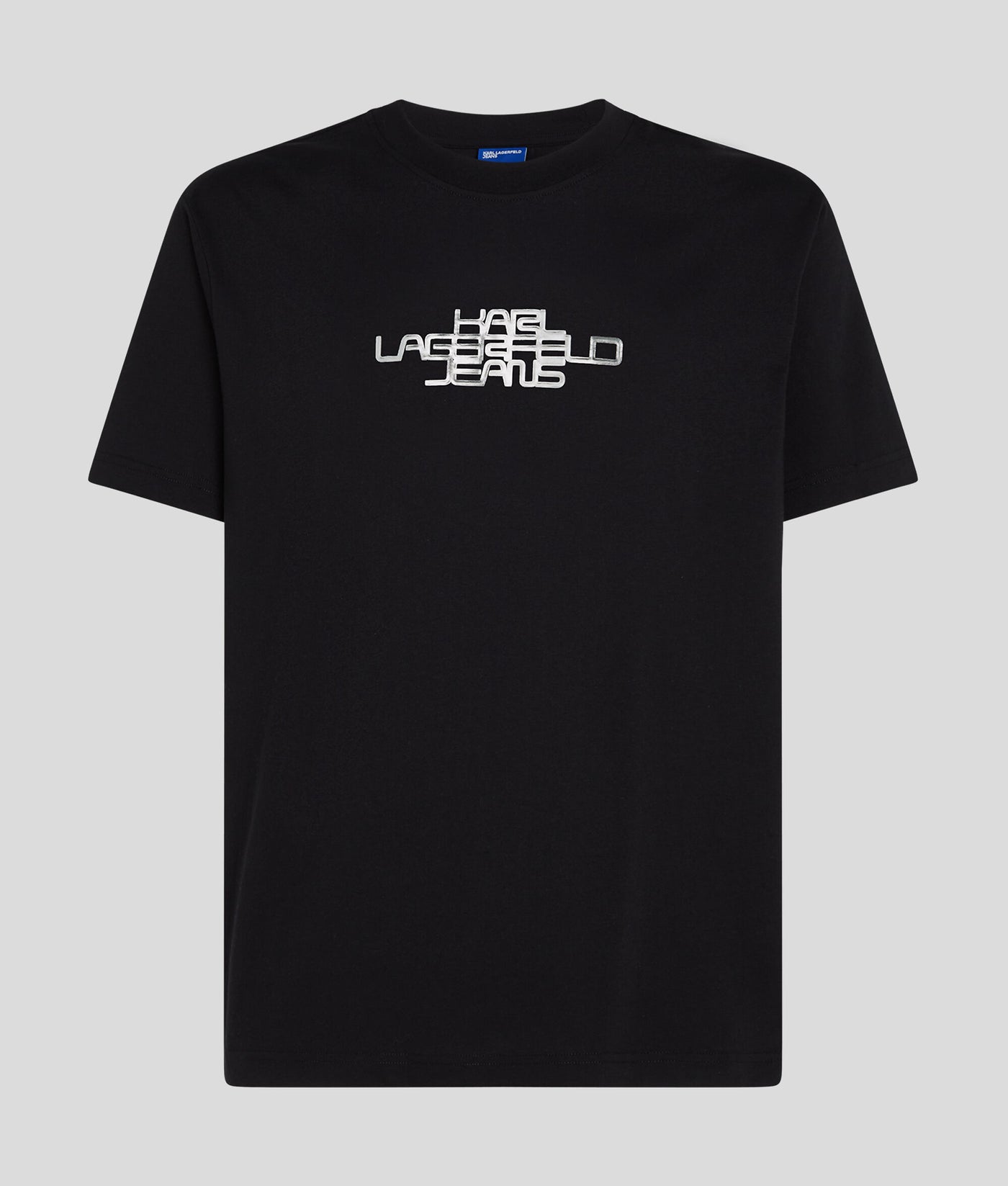 Karl Lagerfeld Foil Logo T-shirt Κανονικής Εφαρμογής | Μαύρο