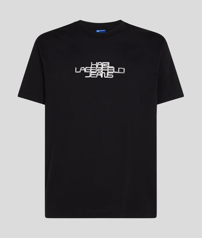 Karl Lagerfeld Foil Logo T-shirt Κανονικής Εφαρμογής | Μαύρο