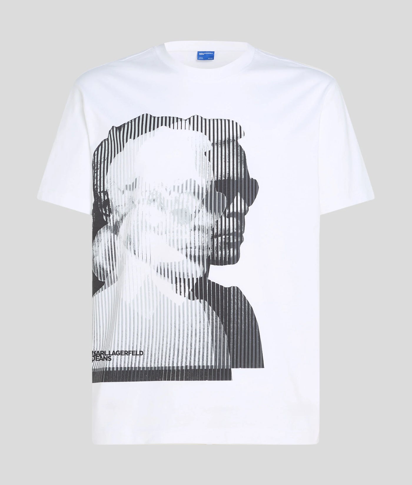 Karl Lagerfeld T-shirt Κανονικής Εφαρμογής με Τύπωμα | Λευκό