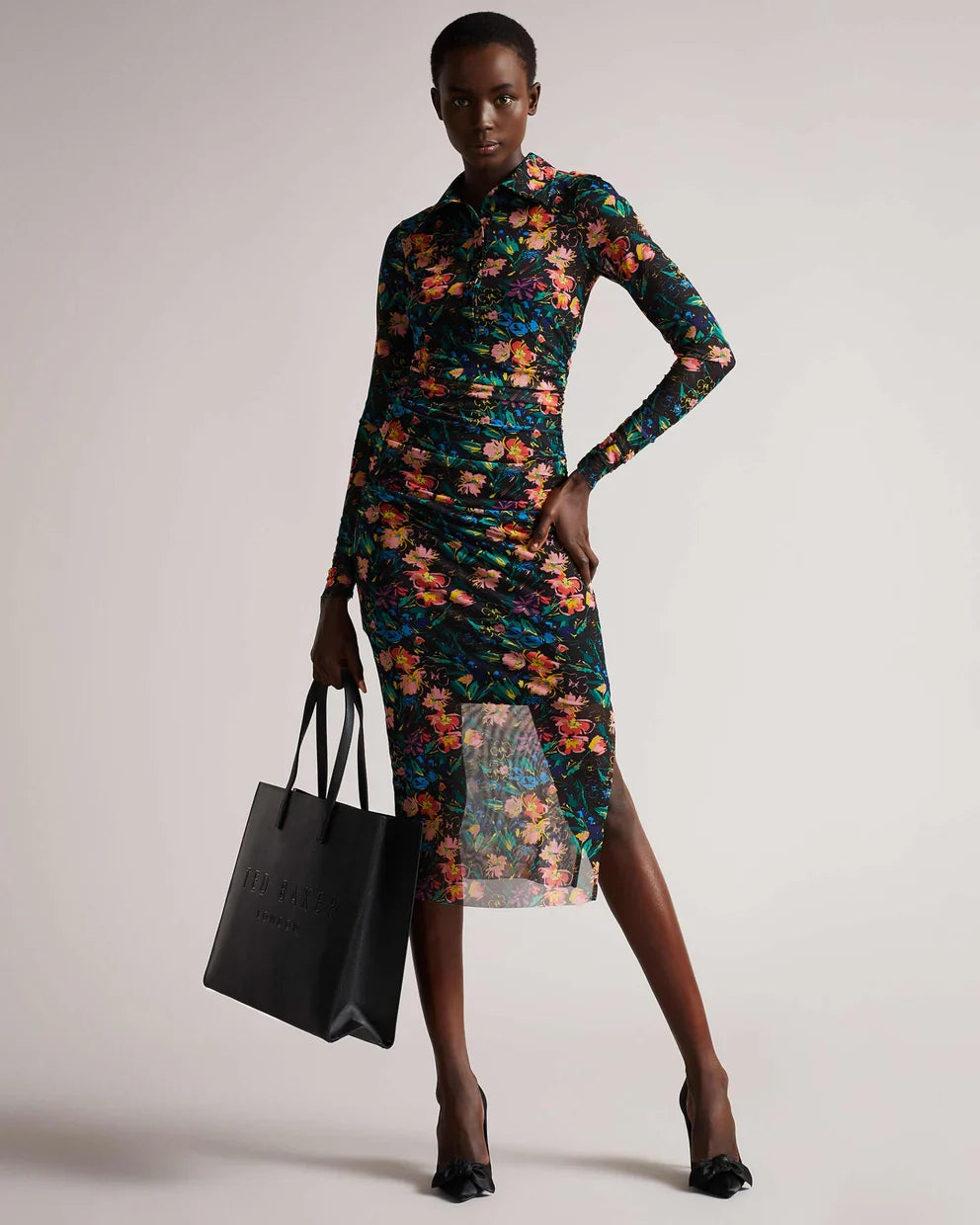 Ted Baker Sukicon Crosshatch East West Icon Bag | Black