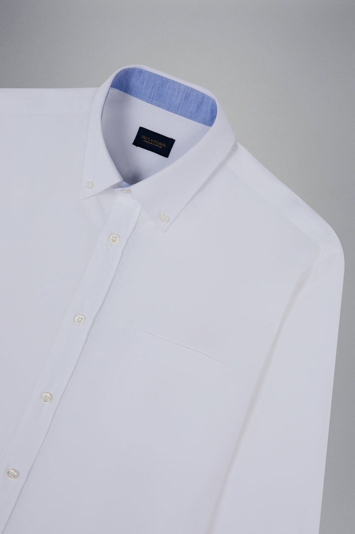 Paul &amp; Shark Linen and Cotton Shirt in White – lifestyle view