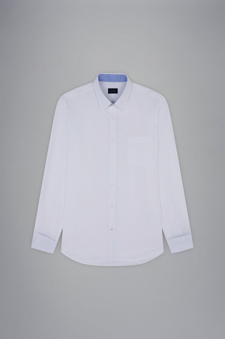 Paul &amp; Shark Linen and Cotton Shirt in White – lifestyle view