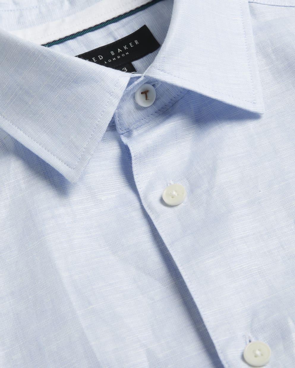Ted Baker Romeos Υποκάμισο από Λινό και Βαμβάκι: Γαλάζιο – lifestyle προβολή