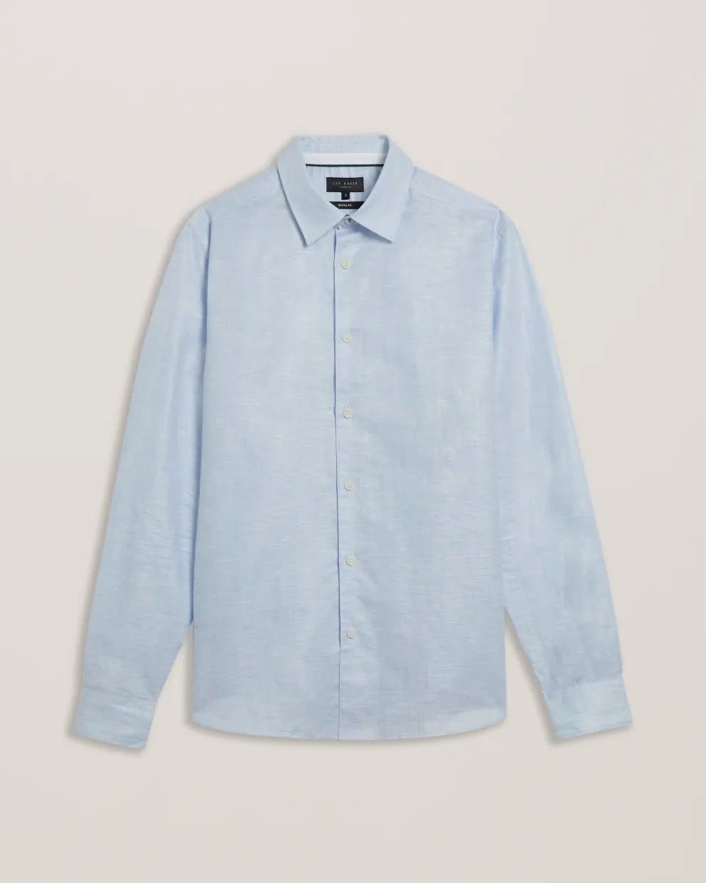 Ted Baker Romeos Υποκάμισο από Λινό και Βαμβάκι: Γαλάζιο – lifestyle προβολή