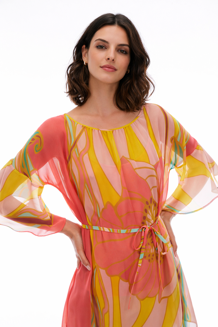 PennyBlack Jungle Flower Top Lacuna in Coral – product view