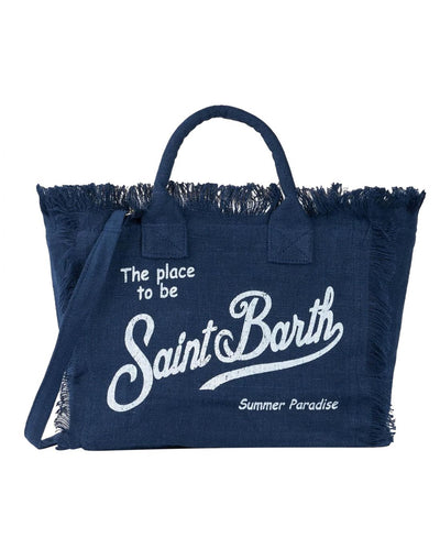 MC2 Saint Barth Vanity Canvas Bag | Blue Navy