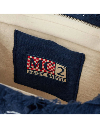 MC2 Saint Barth Vanity Canvas Bag | Blue Navy