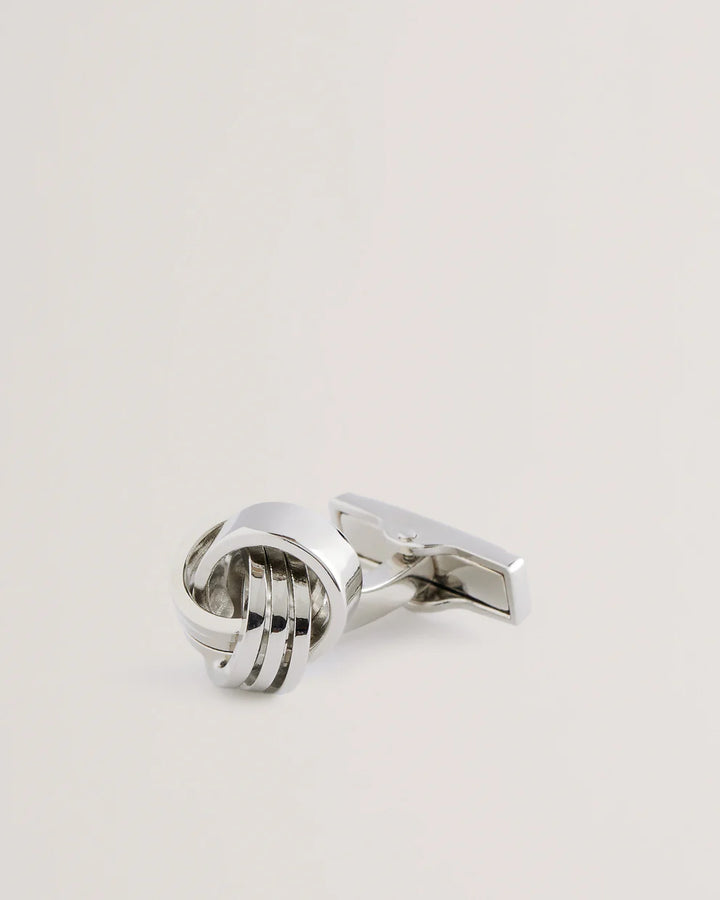 Ted Baker Manschettenknöpfe mit Knoten: Silber – Produktansicht