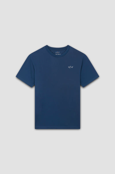 Paul & Shark Printed Save the Sea Seaqual® Yarn T-shirt | Navy