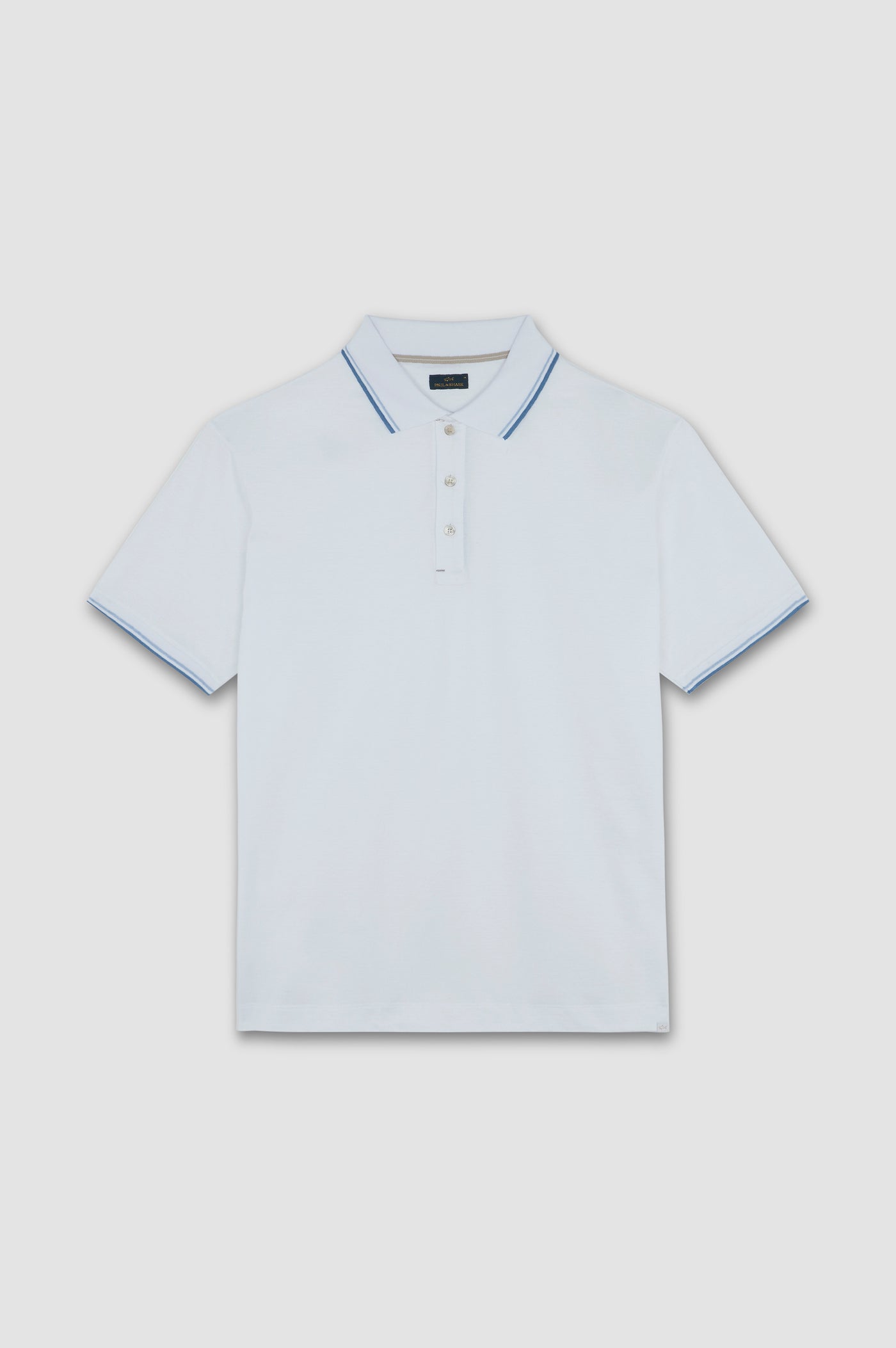 Paul & Shark Double Mercerised Jersey Cotton Polo Shirt | White