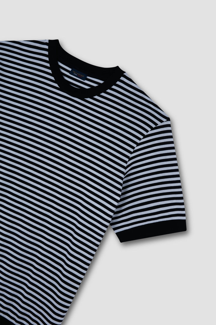 Paul & Shark Cool Touch Βαμβακερό T-shirt | Σκούρο Μπλε/Λευκό