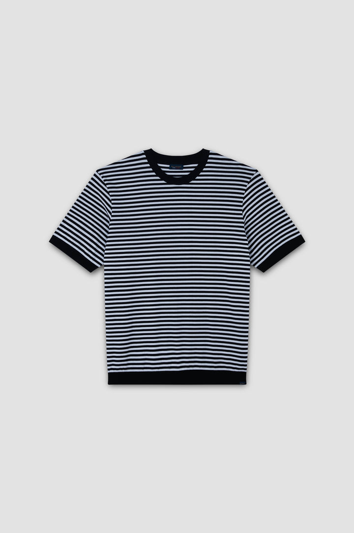 Paul & Shark Cool Touch Βαμβακερό T-shirt | Σκούρο Μπλε/Λευκό