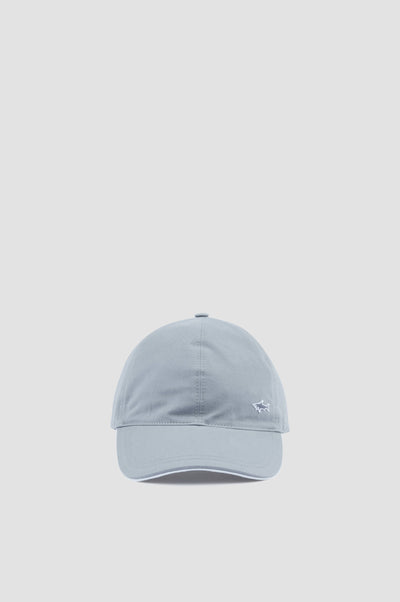 Paul & Shark Cotton Baseball Hat with Shark | Grey