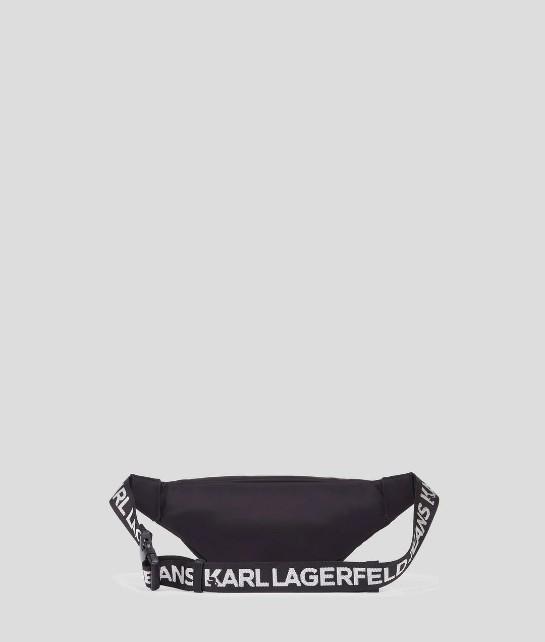 Karl Lagerfeld Essential Nylon Belt Bag in Black – back view