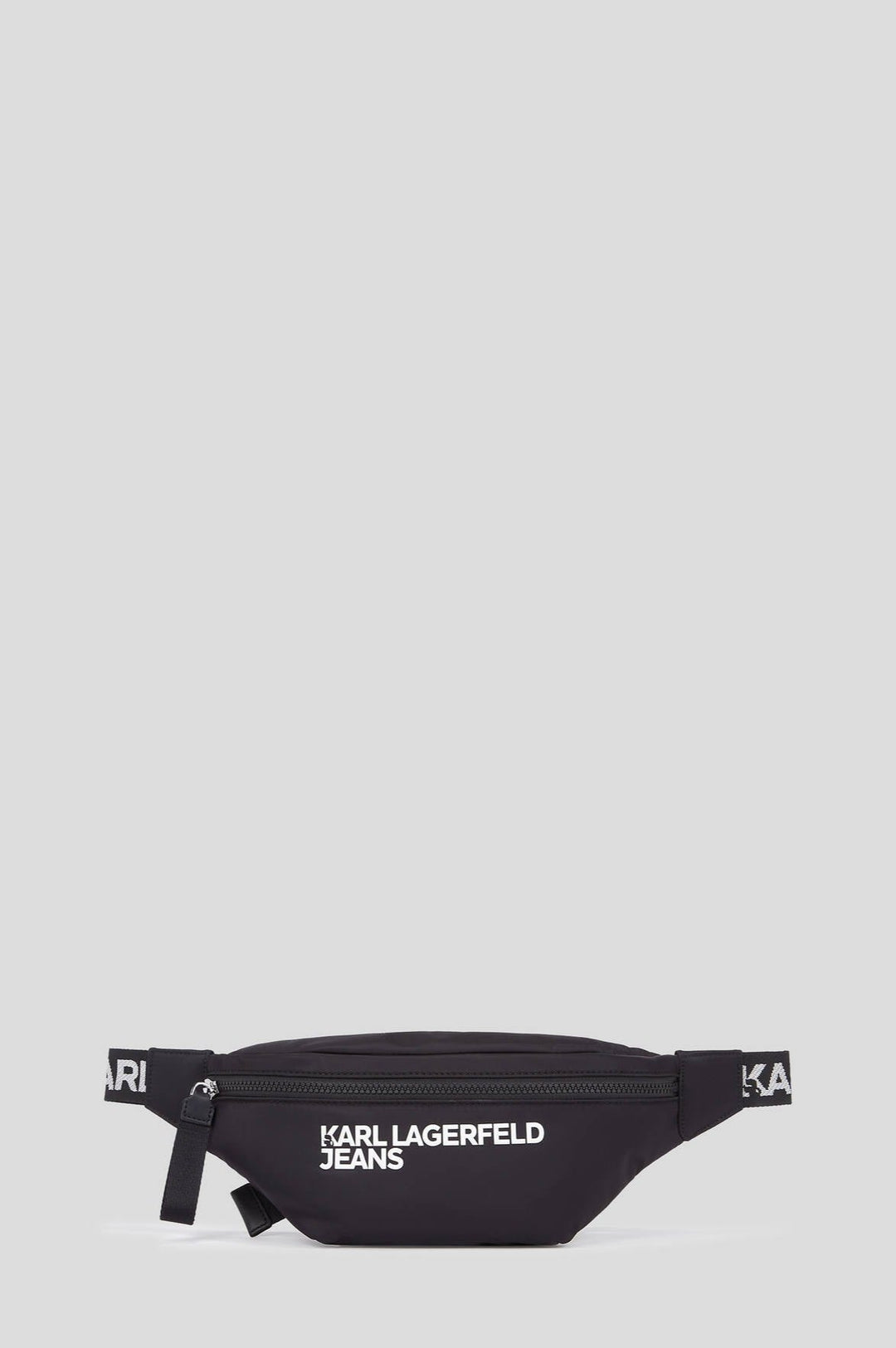 Karl Lagerfeld Essential Nylon Belt Bag in Black – product view