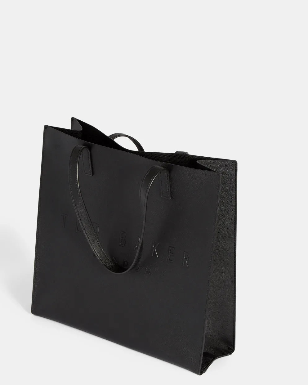 Borsa Ted Baker Soocon Large Crosshatch Icon: Nero – vista alternativa