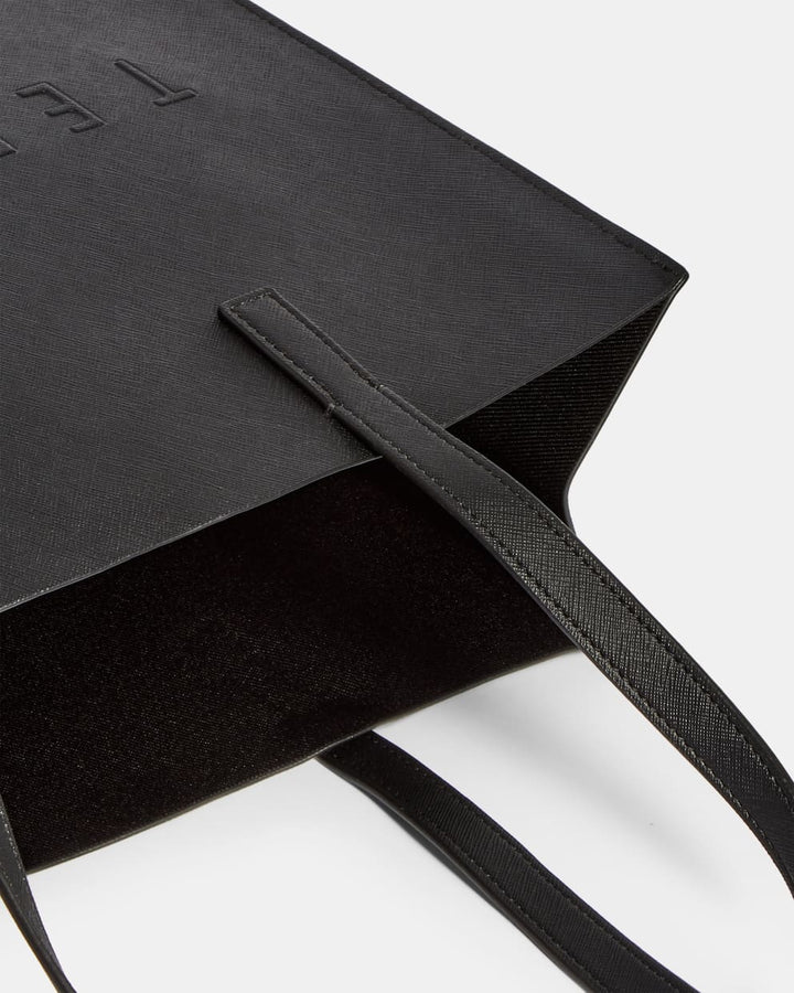 Borsa Ted Baker Soocon Large Crosshatch Icon: Nero – vista alternativa