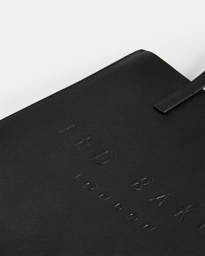 Borsa Ted Baker Soocon Large Crosshatch Icon: Nero – vista alternativa