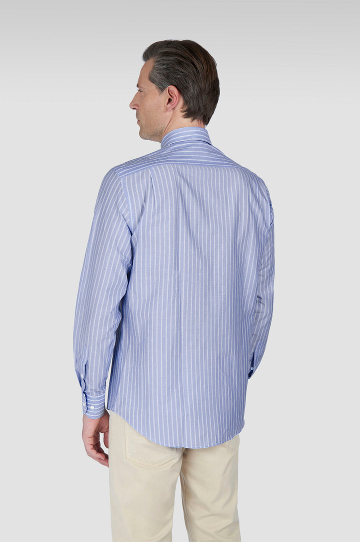 Chemise « Summer Breeze » en coton Paul &amp; Shark: Bleu clair – autre vue