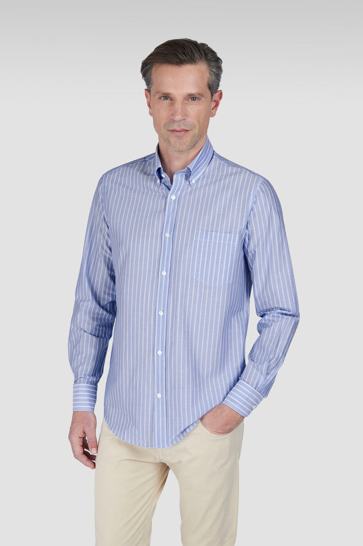 Chemise « Summer Breeze » en coton Paul &amp; Shark: Bleu clair – vue du produit