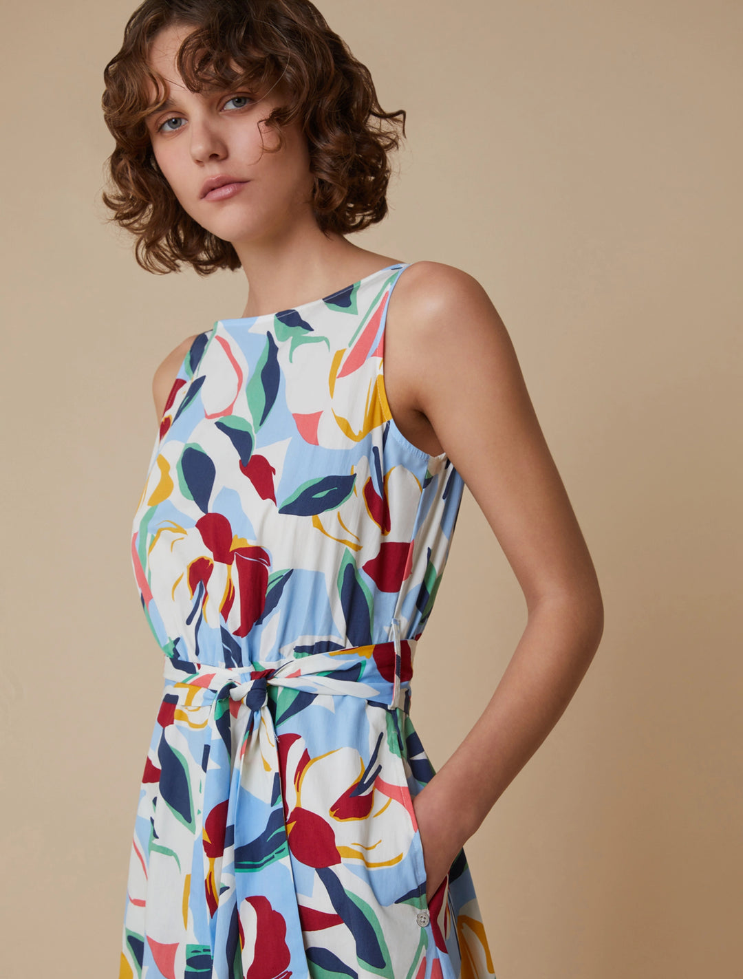 Φόρεμα PennyBlack Valance Tropical: Πολύχρωμο – λεπτομέρεια