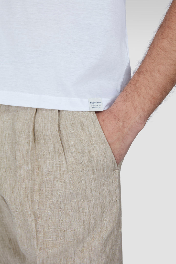 Paul &amp; Shark Riviera XSoft Cotton Jersey T-shirt in White – lifestyle view
