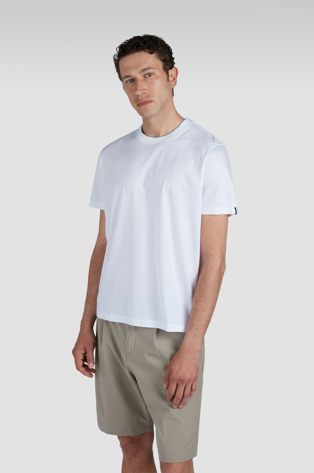 Paul & Shark XSoft Cotton Lyocell T-shirt in White – product view
