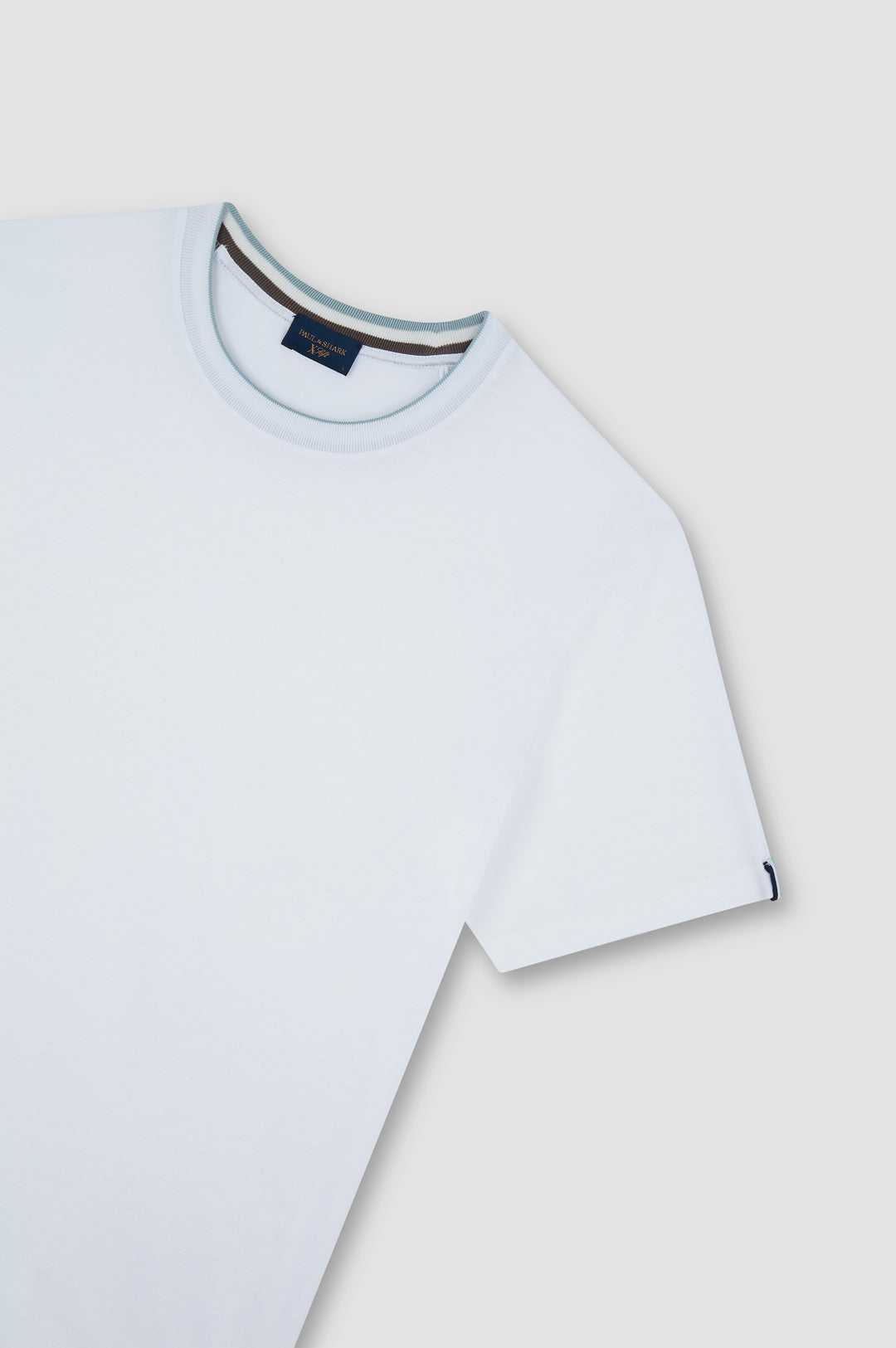 Paul &amp; Shark XSoft Cotton Lyocell T-shirt in White – lifestyle view