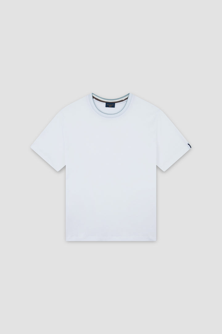 Paul &amp; Shark XSoft Cotton Lyocell T-shirt in White – lifestyle view