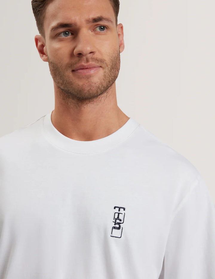 Ted Baker Kuyrt 短袖品牌T恤: 白色 – 背面图