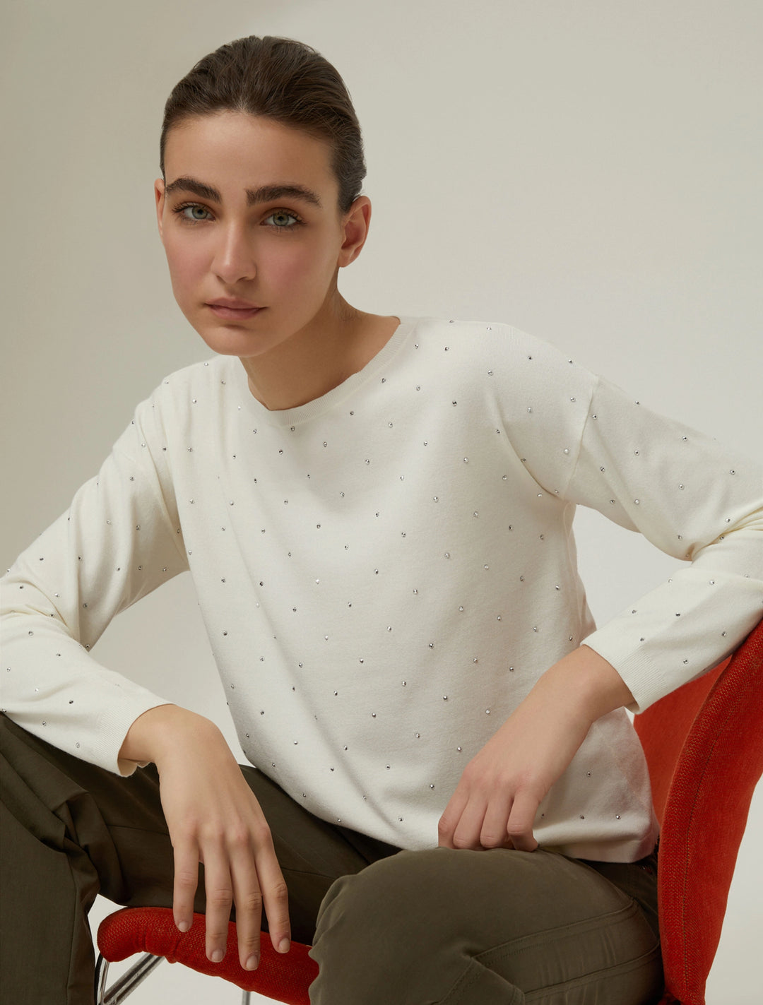 Penny Black women's PennyBlack Acinoso Sweater in Ivory