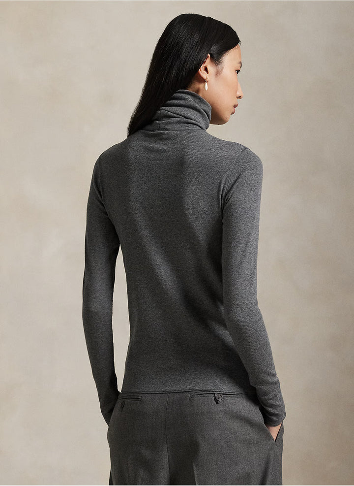 Col roulé en mélange extensible Ralph Lauren: Medium Grey – autre vue