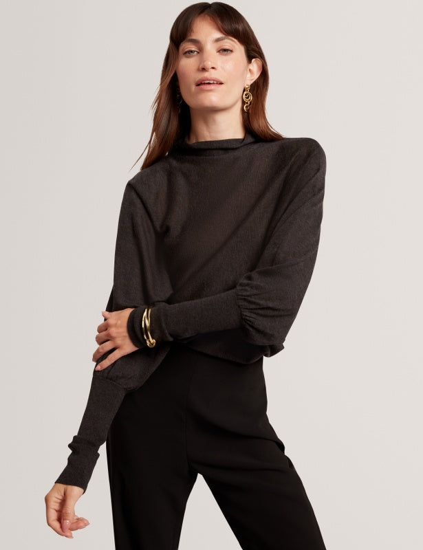 Maglione Ted Baker Jeania con collo a imbuto: Grigio antracite